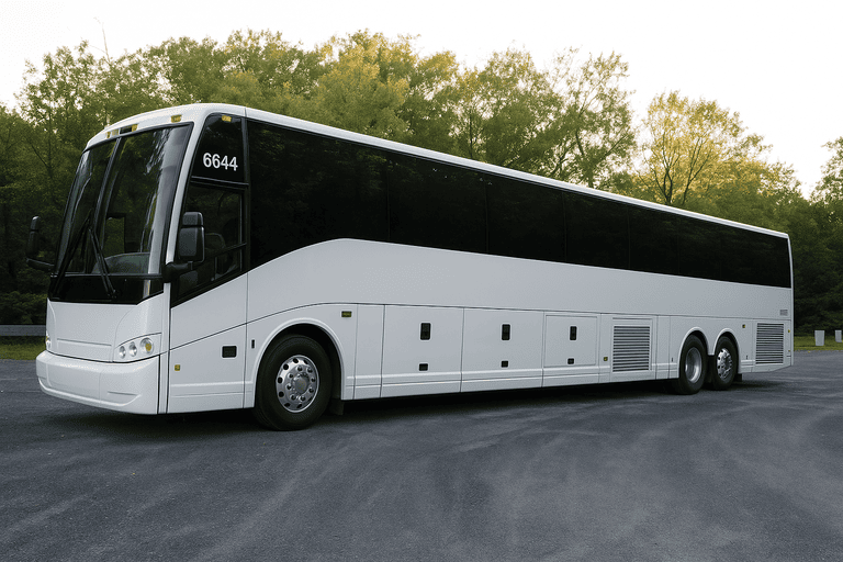 exterior of Fairfield Minibus Company coach bus