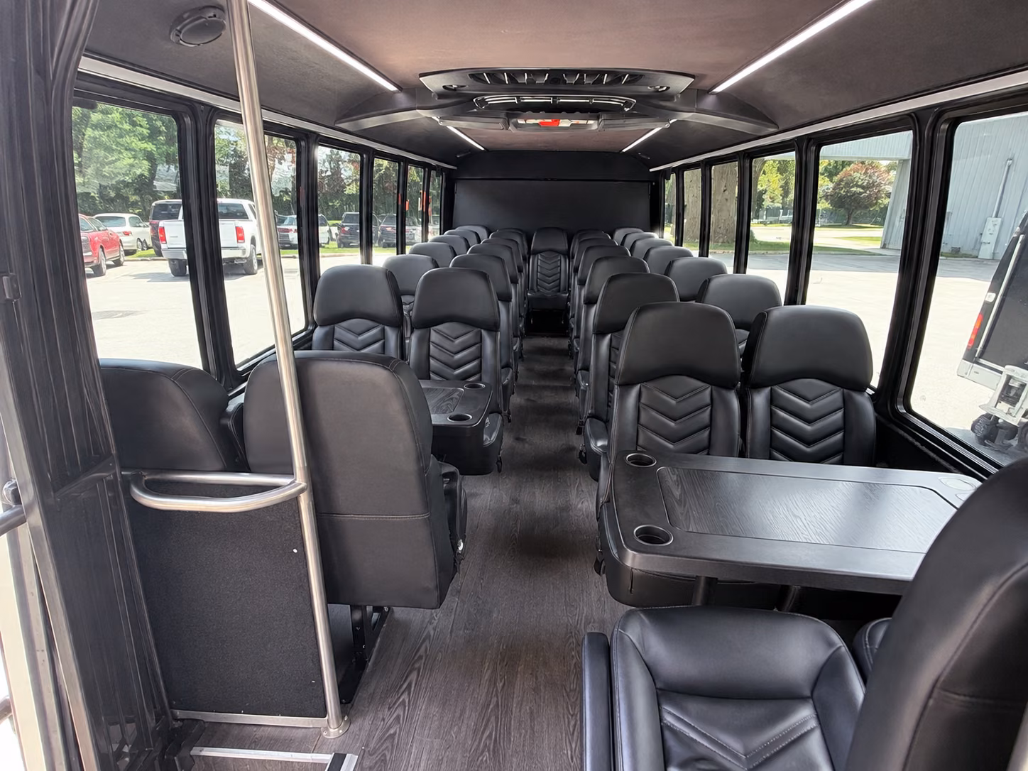 fairfield 18 passenger minibus inside
