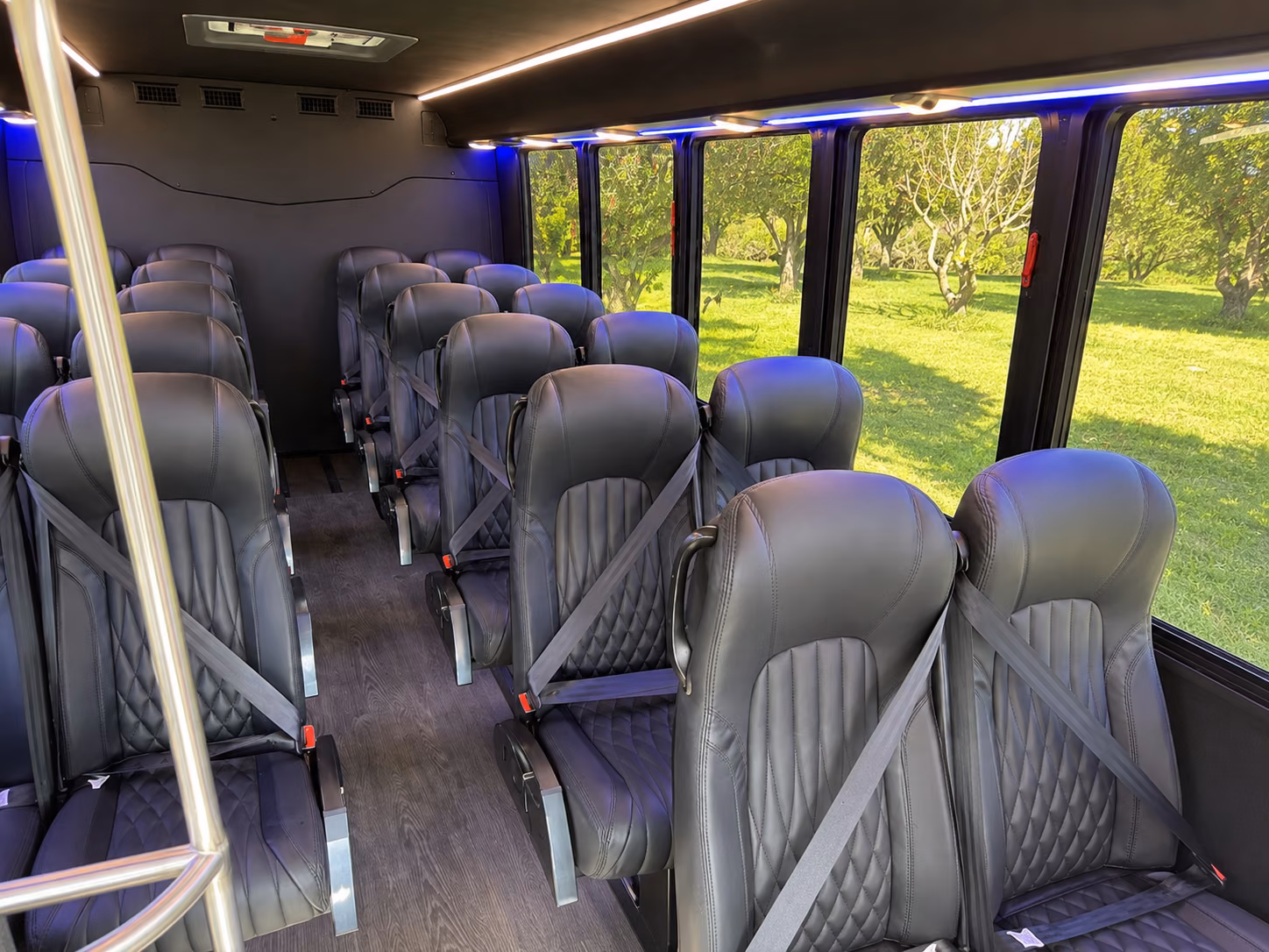 fairfield 20 passenger minibus inside