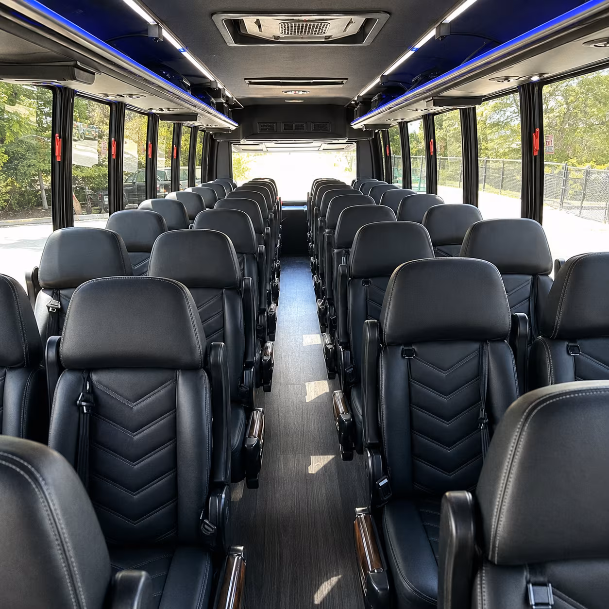 fairfield 30 passenger minibus interior