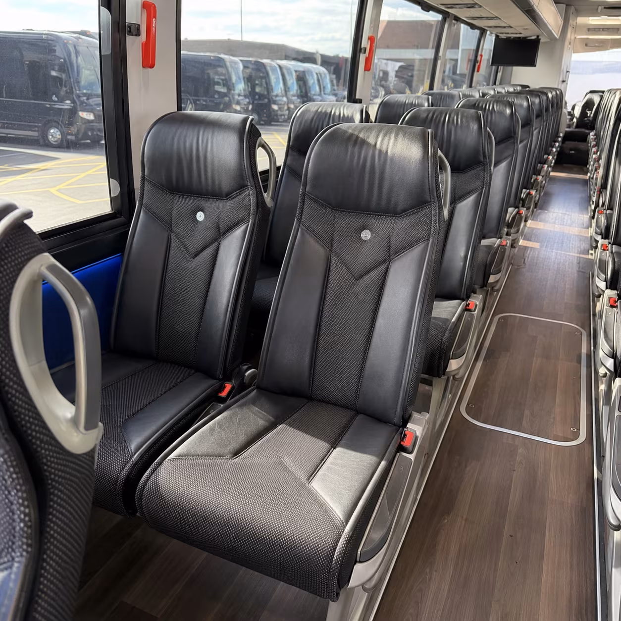 fairfield 40 passenger charter bus interior