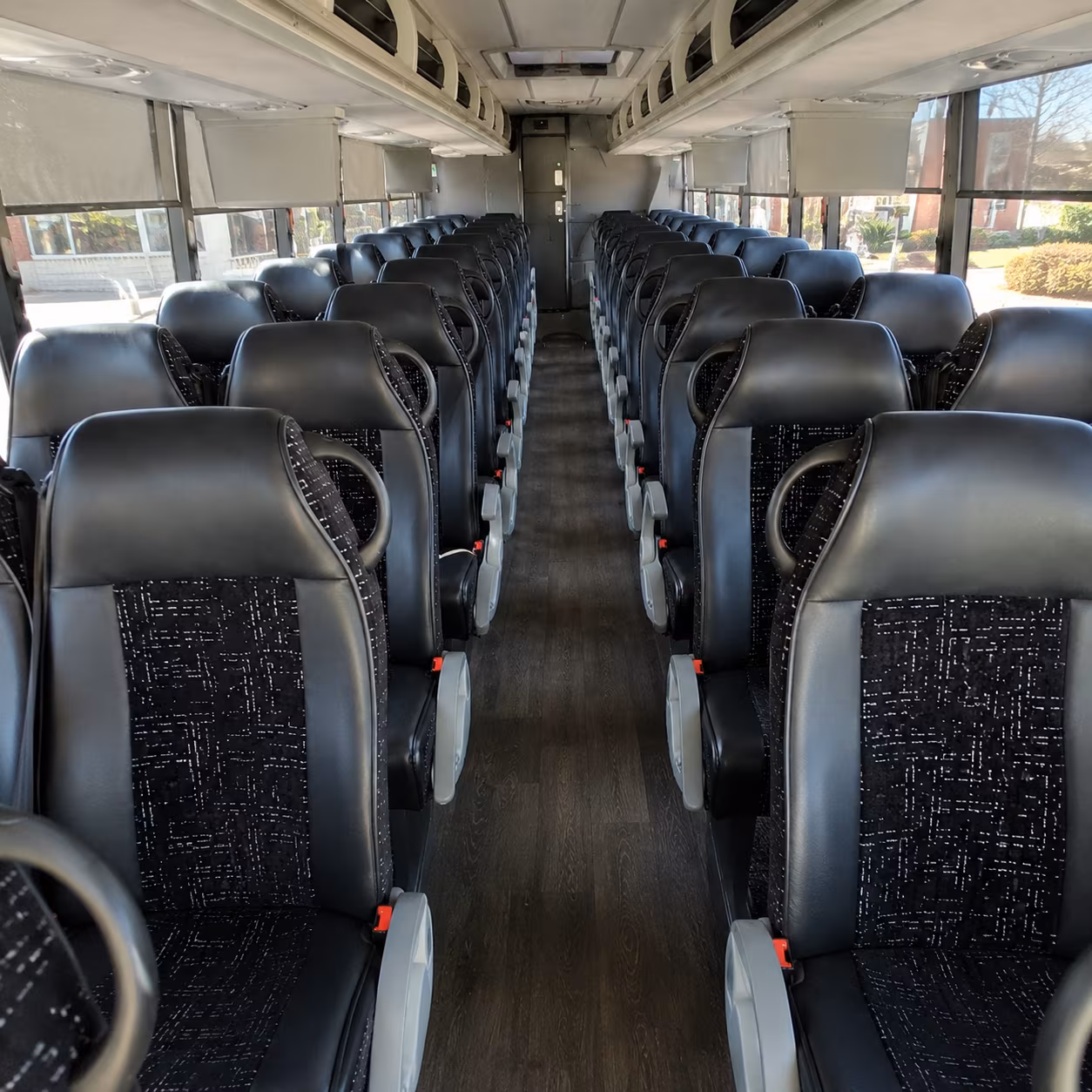 fairfield 54 passenger charter bus inside