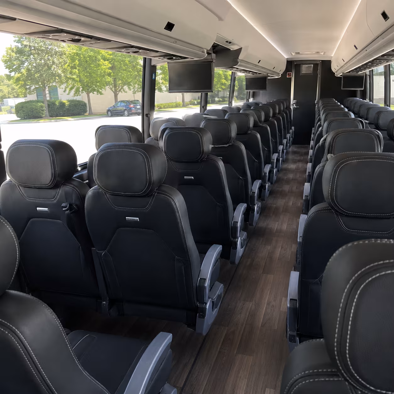 fairfield 56 passenger charter bus interior