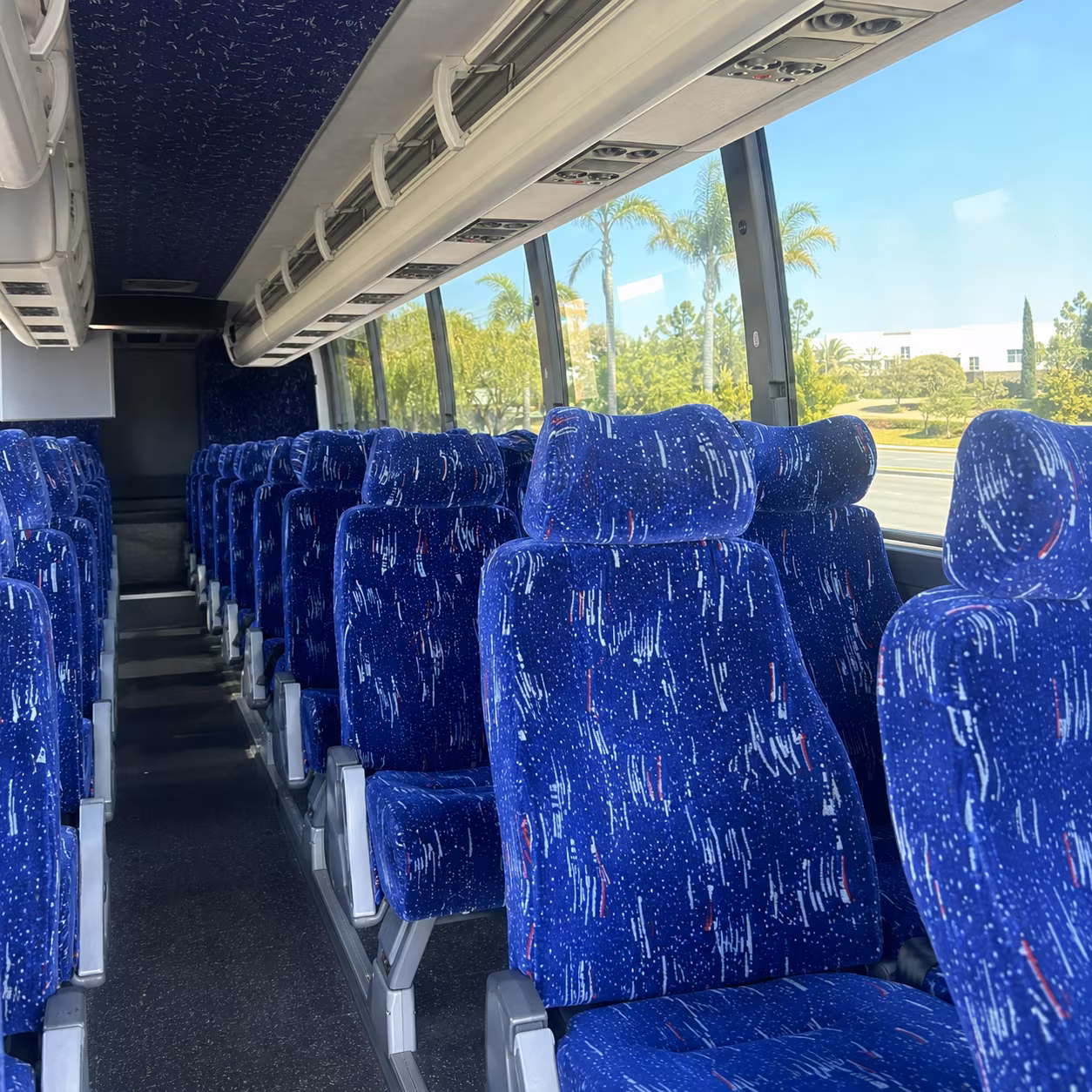 fairfield charter bus inside