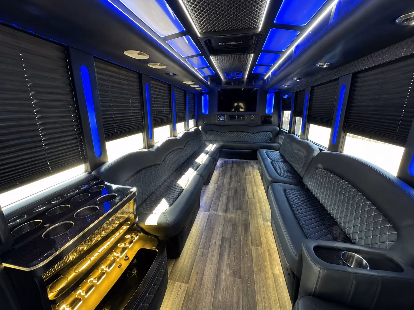 fairfield holiday party bus rental