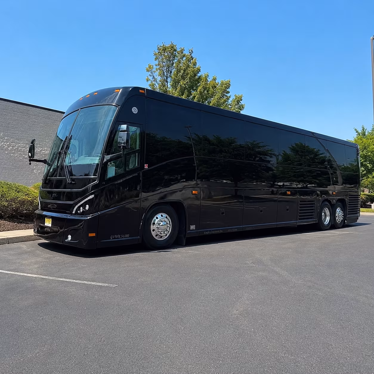 fairfield wedding charter bus rental