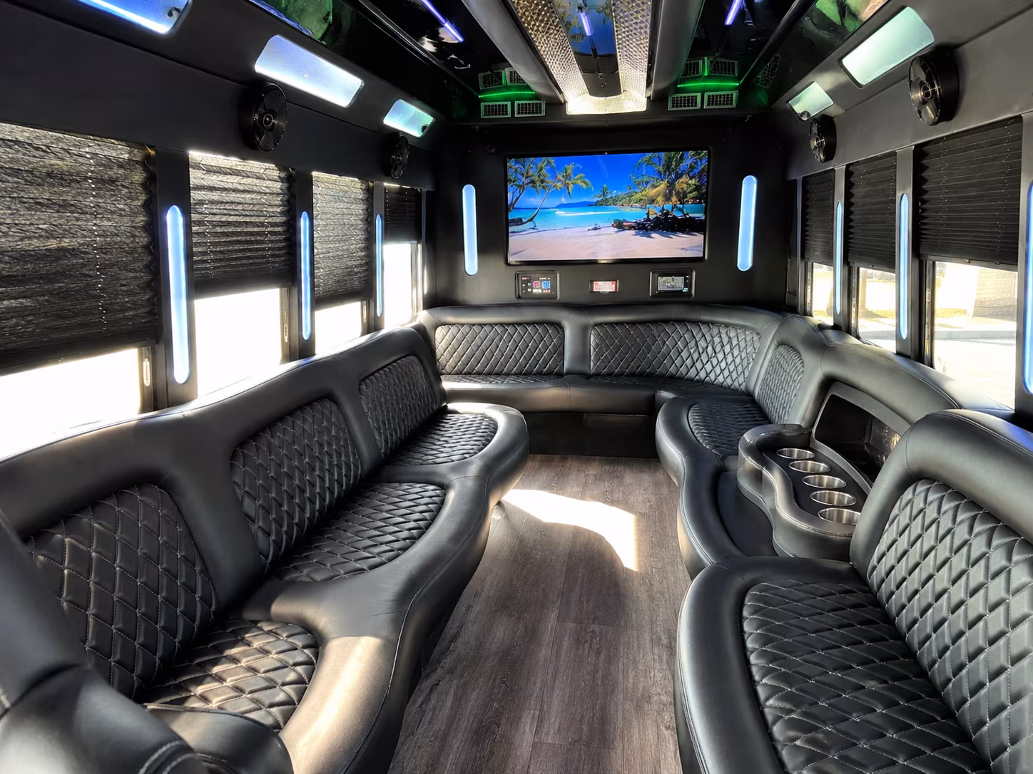 party buses for fairfield bridal parties and getting ready transportation